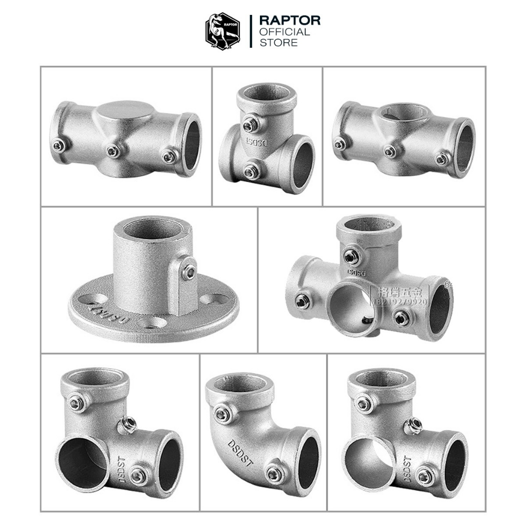 ข้อต่อเหล็กกล่องแบบกลม ขนาด 25x25 มม. (1 นิ้ว)แข็งแรงและมั่นคงให้กับงานสร้างสรรค์(วัสดุอลูมิเนียม)