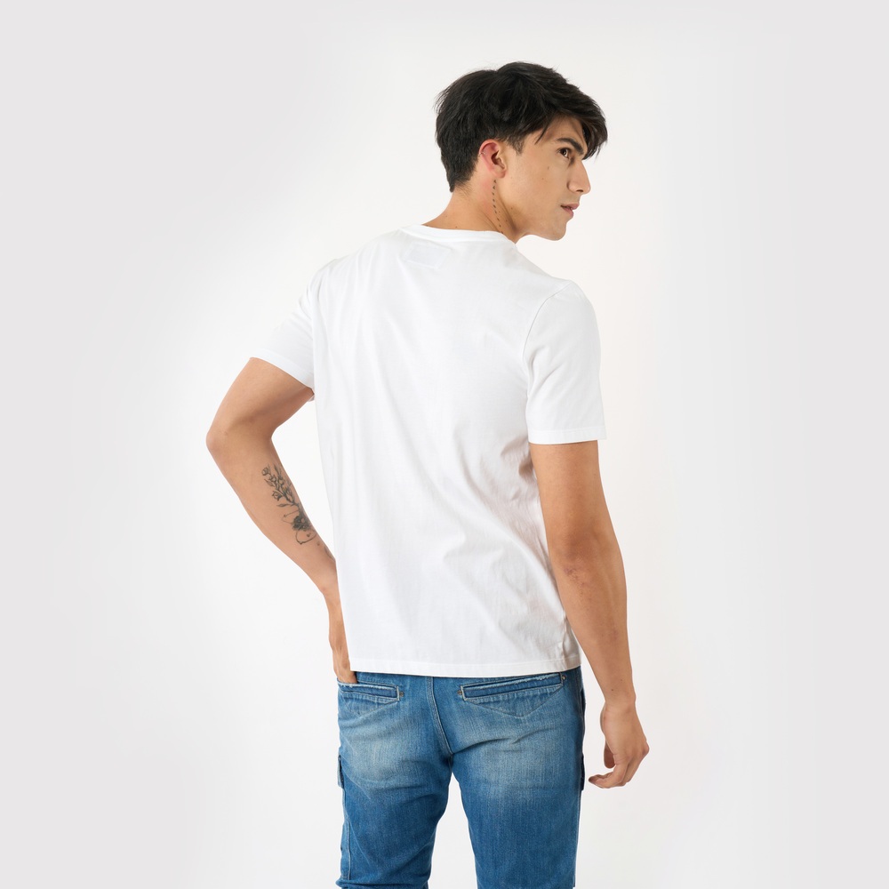 DAVIE JONES [BE FEARLESS] เสื้อยืดผู้ชาย Logo Slim Fit T-Shirt สีดำ ขาว LG0098 ราคา ถูกที่สุด ดีลบีเคเค แกลเลอรีภาพที่ 6