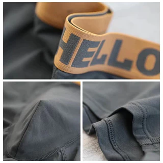 #143 HELLO กางเกงใน supreme ชุดชั้นในแฟชั่นบุรุษ กางเกงบ็อกเซอร์ ระบายอากาศ นุ่ม สบาย แห้งเร็ว ราคา ถูก Man Clothing