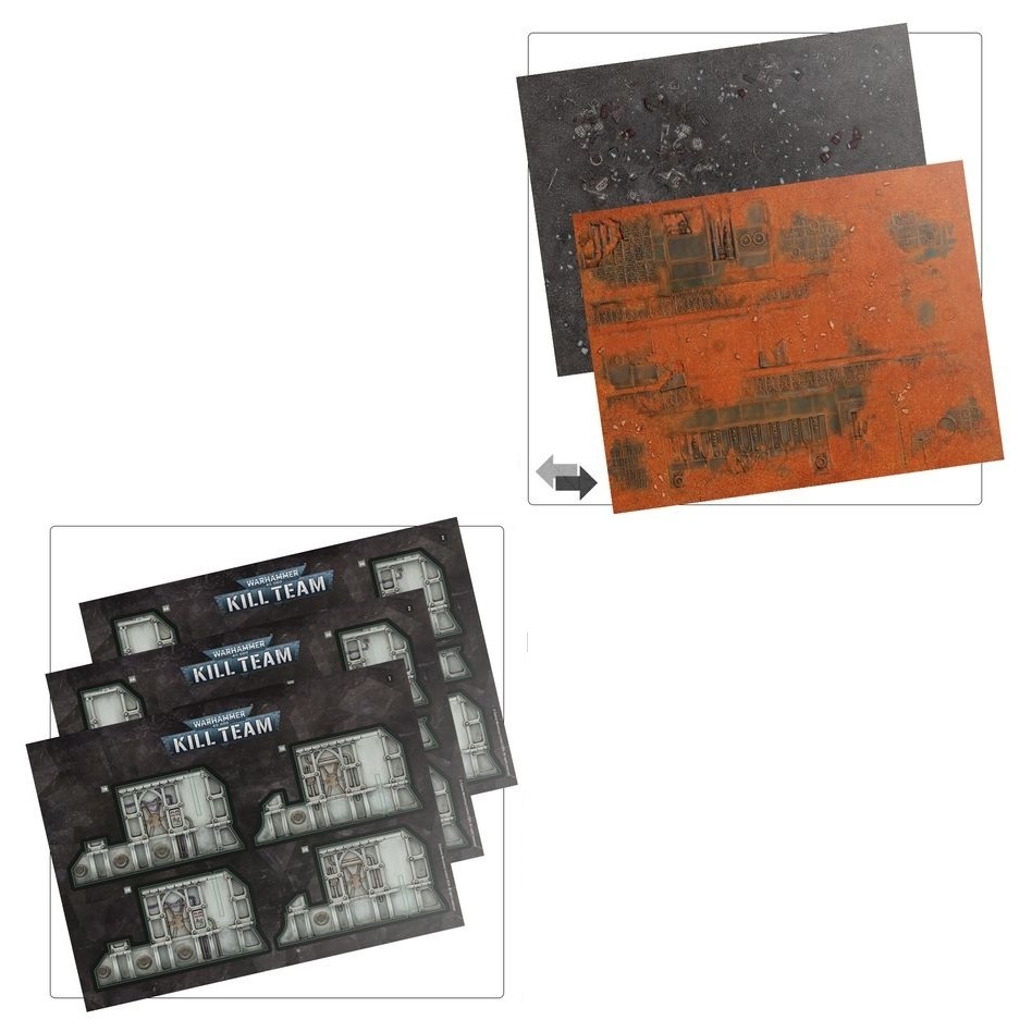 Warhammer 40k : Kill Team : Killzone Starter Set ( MDF Terrain + Double-Sided Game Mat )