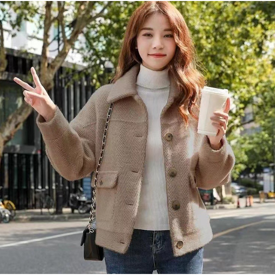 Fairy.store Lucille Jacket เสื้อแจ๊คเก็ตโปโลกันหนาว TS1976