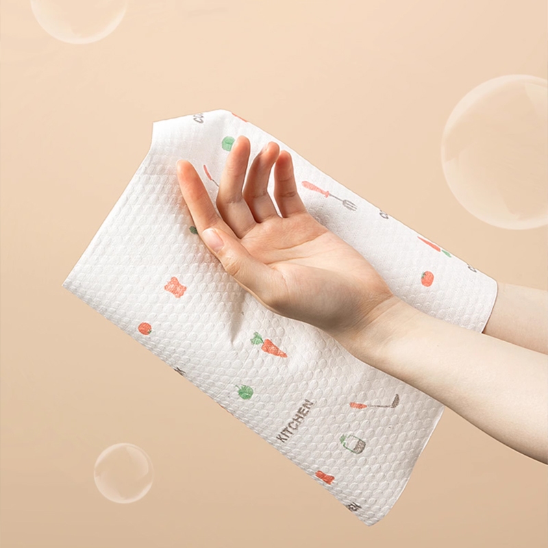 กระดาษทิชชูซักได้ กระดาษอเนกประสงค์ ใช้ซ้ำได้ ไม่สะสมแบคทีเรีย แบบใช้แล้วทิ้ง สําหรับห้องครัว