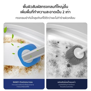 [ฟรีรีฟิว8ชิ้น]ใช้แล้วทิ้ง ไม้ขัดส้วม แปรงขัดห้องน้ำใช้แล้วทิ้ง พร้อมแผ่นน้ำยาในตัว แปรงล้างห้องน้ำ ที่ขัดห้องน้ำ