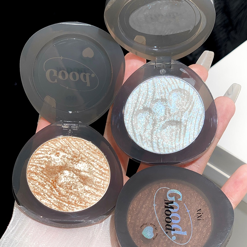 XIXI 4 Color Blush พาเลทไฮไลท์ บรอนเซอร์หน้า เนื้อชิมเมอร์ 4 สี NO.D570 1 ชิ้น