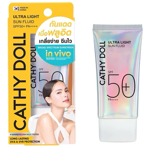 Cathy Doll utra light Sun fluid เคที่ ดอลล์อัลตร้าไลท์ ซันฟลูอิด 40ml/15ml Acne Sun Matte กันแดดคุมมันคุมสิว 40g