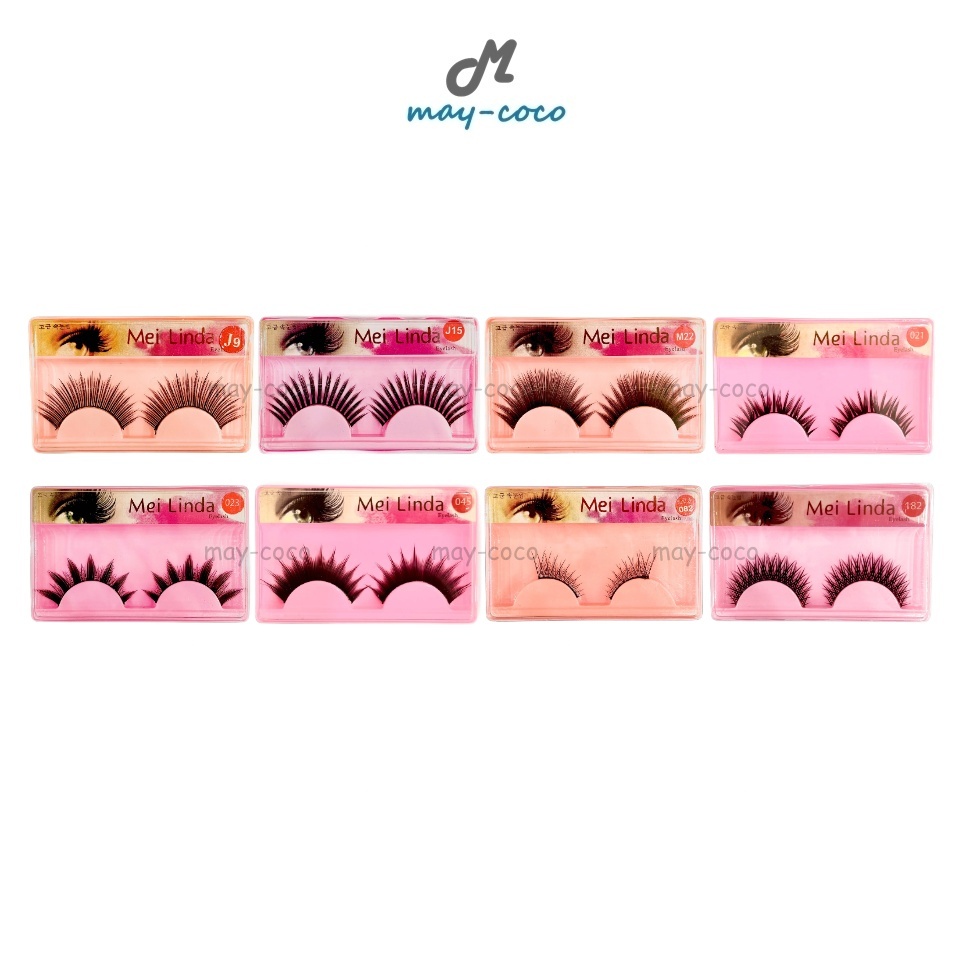 Free Gift (1 กล่อง มี 1 คู่) ขนตาปลอม MEILINDA Eyelash ขนตา ขนตางอน ขนตายาว ติดขนตา ตาโต แต่งตา
