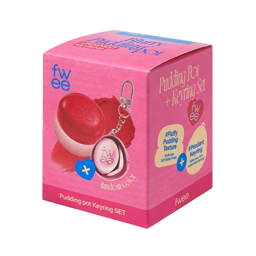 **KEYRING SET** FWEE  Lip & Cheek Blurry Pudding With Key Chain พร้อมส่งสี My, Without, Lyrics,C