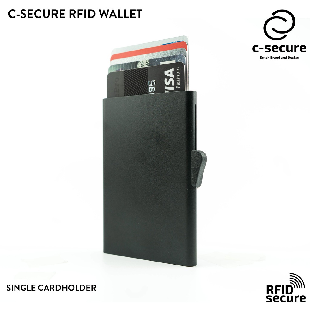 C-SECURE 2025 [พร้อมส่ง] เคสใส่บัตร กระเป๋าใส่บัตร กระเป๋าสตางค์ใส่การ์ด RFID Protection Cardholder 