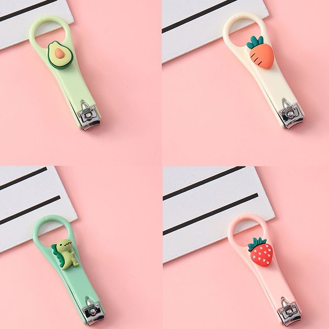 กรรไกรตัดเล็บ กรรไกรตัดเล็บพกพา สแตนเลส รูปการ์ตูน น่ารัก