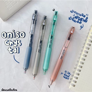 Oniso ปากกาเจลหัวลูกลื่น 2 ชั้น 0.38 mm รุ่น Crystal ONI-9134 ปากกาเจลแห้งไว
