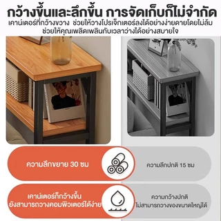 Owens💥โต๊ะแคบยาว 80/100/120CM โต๊ะยาว ขาเหล็กเกรดพรีเมียม สามารถวางในช่องว่างแคบๆ (ความกว้าง : 20ซม.)
