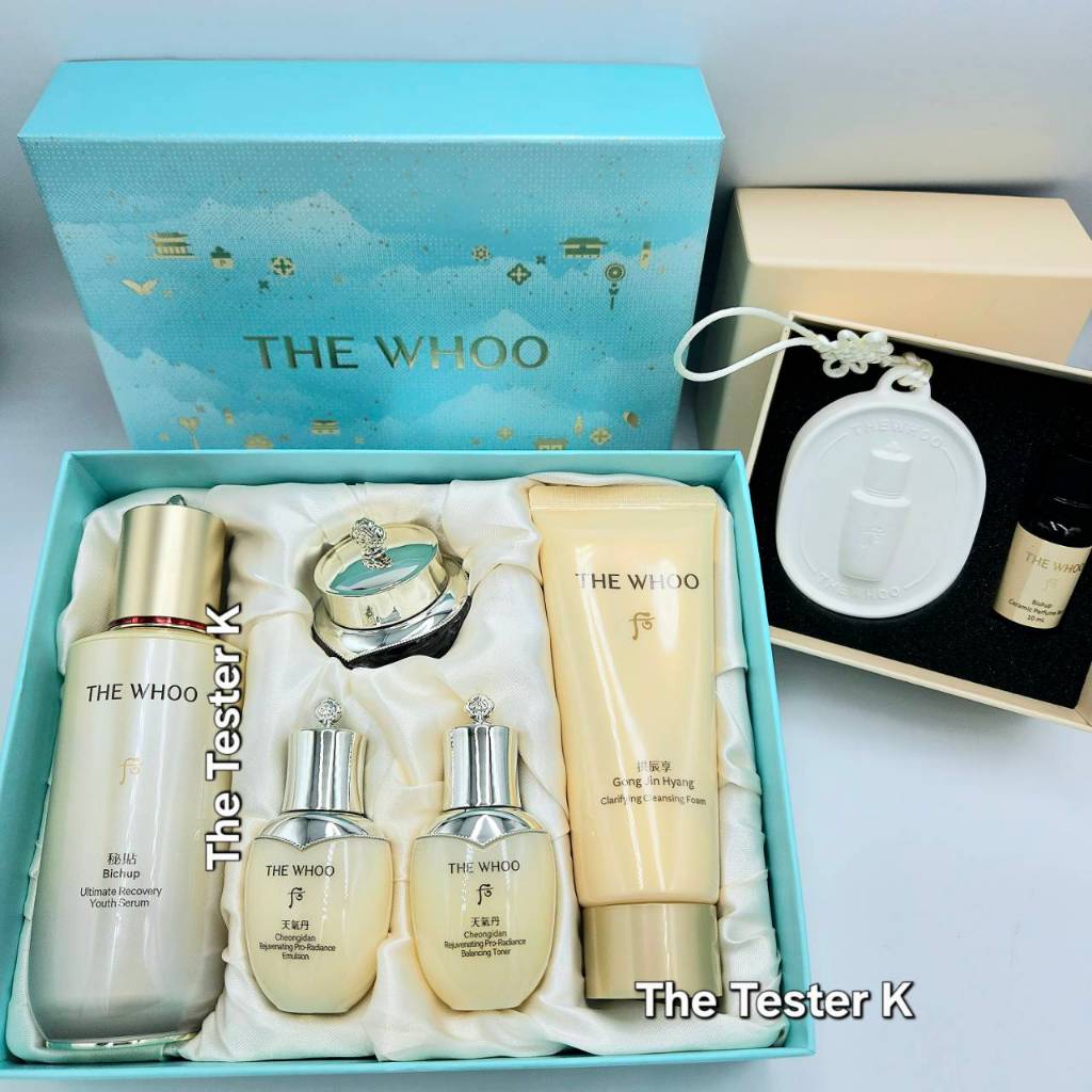 #พร้อมส่ง /Exp21/8/27 เซตฟื้นฟูผิวอย่างเร่งด่วน ผิวฟู กระชับรูขุมขน #The Whoo Bichup Ultimate Recovery Youth Serum Set