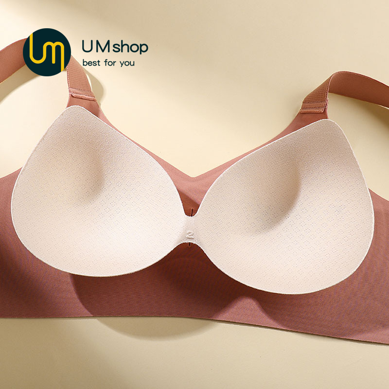 UM Shop บราขนาดพิเศษลาเท็กซ์สำหรับผู้หญิงใหม่ M-4XL คลังสินค้าพร้อมเสื้อชั้นในแบบบางไม่มีเครื่องหมายป้องกันการหย่อ ราคา ถูกที่สุด โปรบีเคเค แกลเลอรีภาพที่ 3