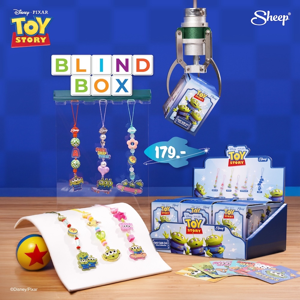 [กล่องสุ่ม charm aliens] Sheep Blind Box Phone Charm Aliens Collection สายคล้องมือถือ Phone Charm เอเลี่ยน Disney Pixar