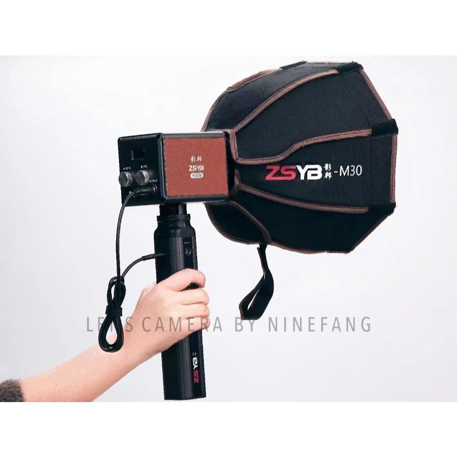 มีส่งด่วน ไฟวิดีโอ ไร้สาย ZSYB W80B Bi Color 2700-6500k LED Video Light COB 80w แบตในตัว เบา