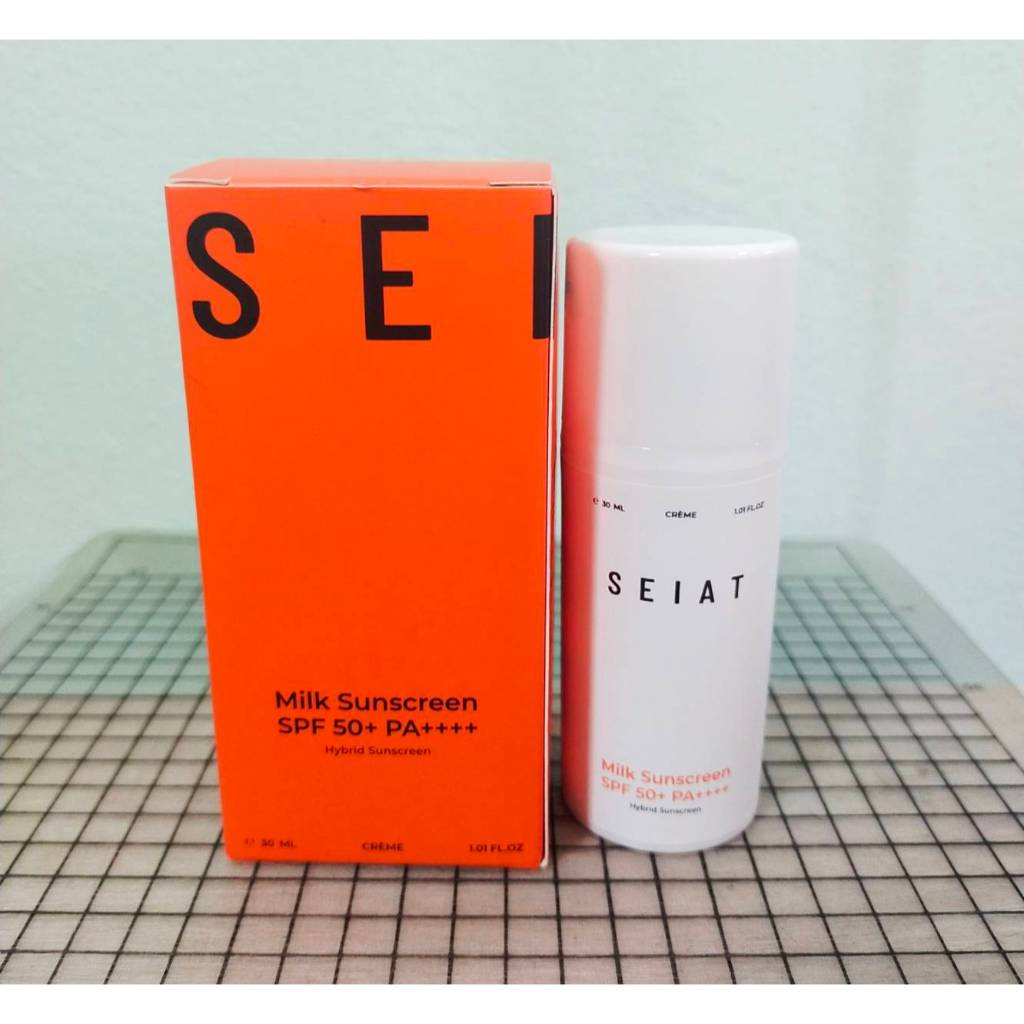 (EXP 22/04/28)  Seiat Milk Sunscreen ครีมกันแดด บางเบา ขนาด 30ml แพคเกจใหม่