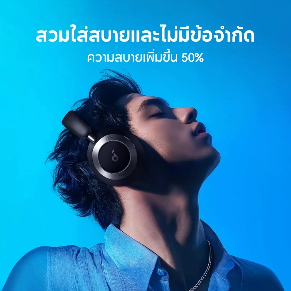 [ ประกันศูนย์ไทย 18 เดือน ] Soundcore Space One Pro หูฟังครอบหูตัวท็อปของค่าย จัดเต็มรองรับ Hi-Res