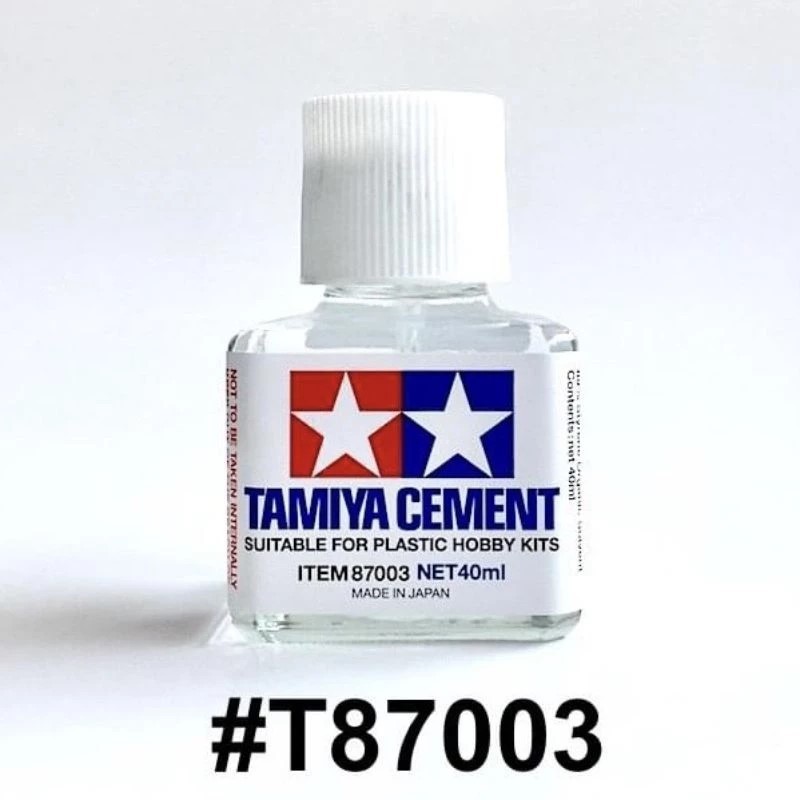 • TAMIYA CEMENT (40ML) กาวสำหรับการทำโมเดลพลาสติก ฝาขาว