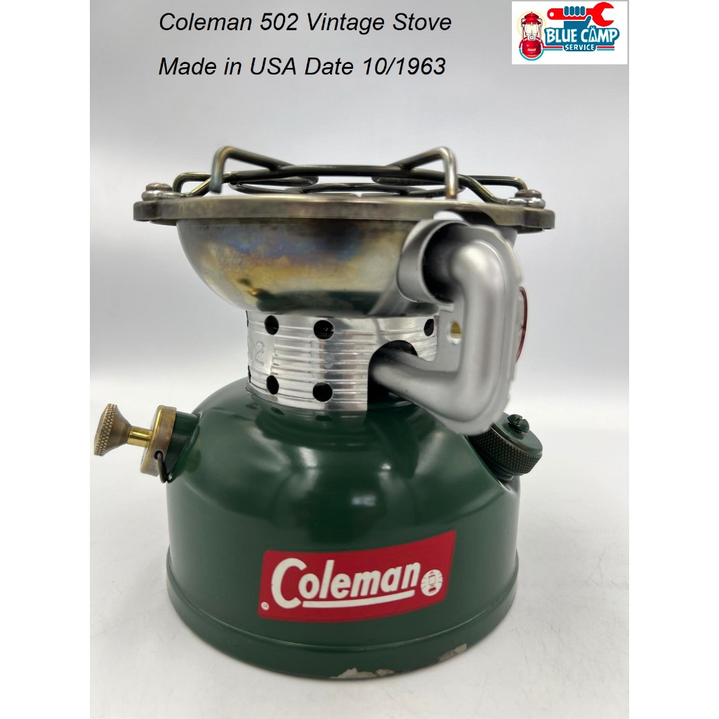 เตาน้ำมัน Coleman Vintage Stove รุ่น 502-700 Green วาล์วแดง made in USA ผลิต 10/1963