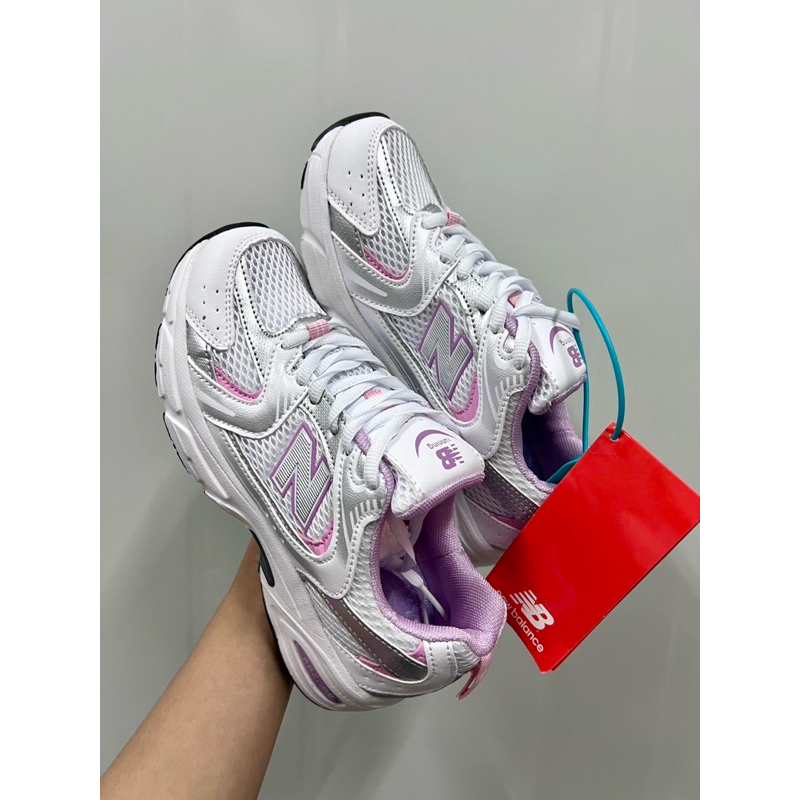 รองเท้าผ้าใบNBสีชมพู350‼️พร้อมส่งในไทย