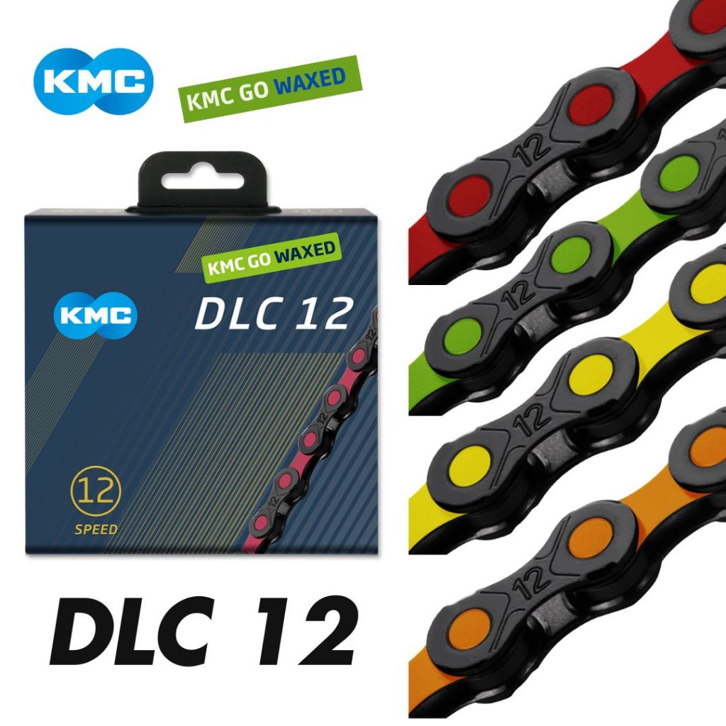 โซ่จักรยานพรีเมียม KMC DLC 12 Waxed โซ่เพชร ผิวเคลือบไทเทเนียม ไนไตรด์ แข็งแรง ขึ้นเกียร์เร็วแม่นยำ
