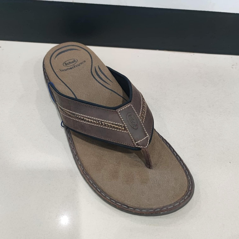 Scholl รองเท้าสกอลล์-ไบโอ Biom Bean Mens II Biomechanics รองเท้าแตะ หนีบ รองเท้าสุขภาพ สำหรับผู้ชาย