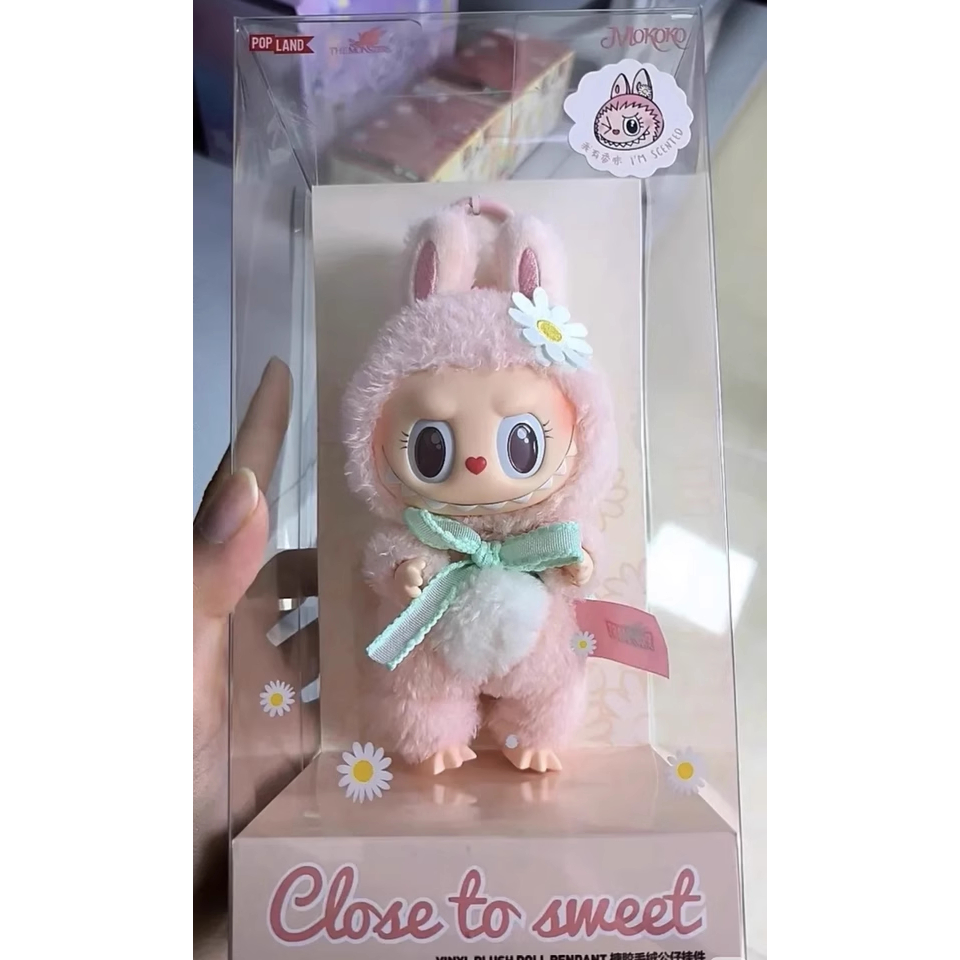 【 ของแท้ %】 POP MART ตุ๊กตาไวนิล Labubu MOKOKO V1 Close To Sweet Series