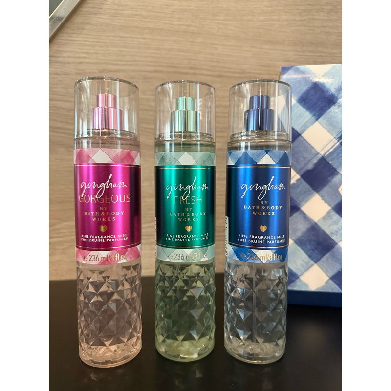 🔴แท้💯%🔴Bath and Body Works Bodymist กลิ่น Gingham💙🩷💚💛 ขวดใหญ่ พร้อมส่ง