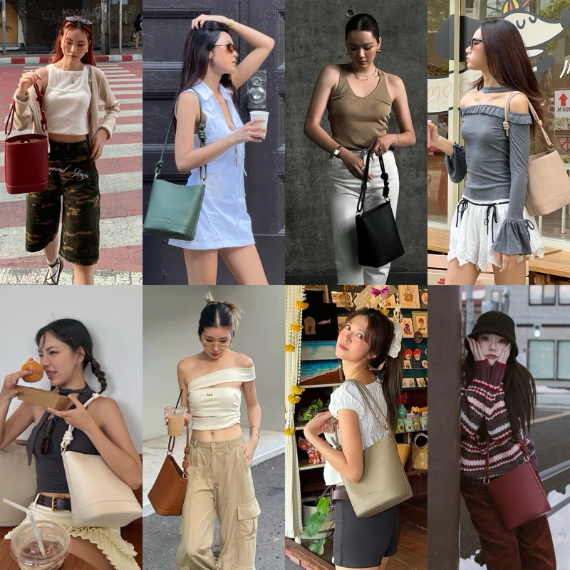 Littlewhitestore Barry Bucket Bag กระเป๋าได้ 3 สาย