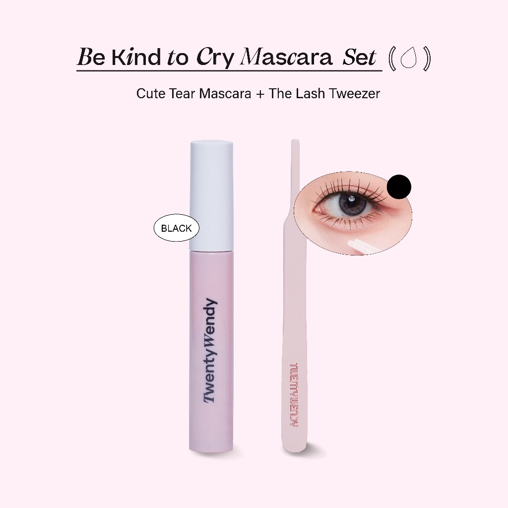 TWENTYWENDY | Be Kind to Cry CUTE TEAR SET ( CUTE TEAR + THE LASH TWEEZER )