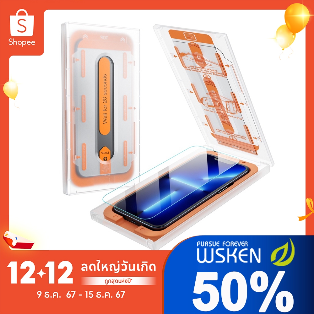 WSKEN ฟิล์มกันรอย iPhone 16 Promax ฟิล์ม iphone 11Promax /13ProMax ฟิล์ม 12ProMax 14ProMax ฟิล์ม iPhone 15ProMax 15Pro