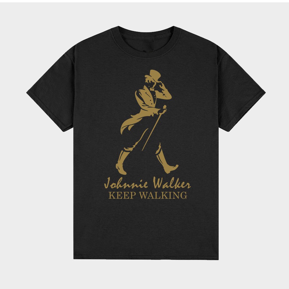 ่JOHNIE WALKER BLACK RED BLUE LABLE  VINTAGE 004 COTTON 100% SIZE M - 3XL เสื้อยืด สายปาร์ตี้ สายเมา
