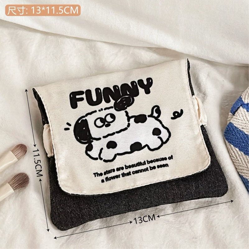 พร้อมส่ง🐶 กระเป๋าใส่ของ ลายน้องหมาน้องแมว น่ารัก เก็บของอเนกประสงค์
