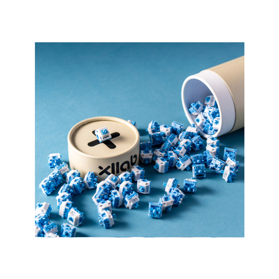 XLLAB x HMX Cloud Linear 5 Pins Switch สวิตซ์คีย์บอร์ด (70 ตัว & 80 ตัว แพคเกจ Official) สีฟ้า