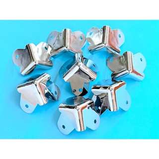 มุม มุม 3ขา 2ขา เล็ก ชุบโครเมี่ยม มุมแร็ค มุมกล่อง มุมตู้ลำโ…