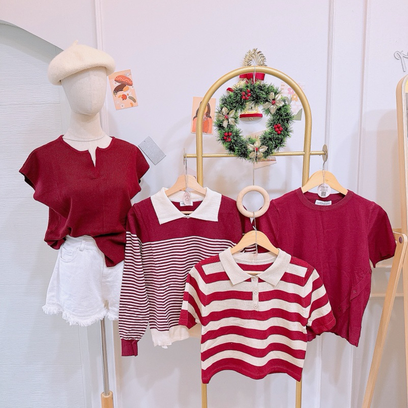 รวมเสื้อไหมพรมสีเเดง Christmas