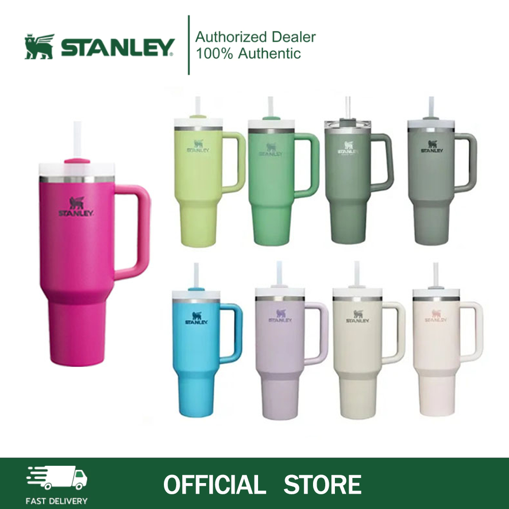 stanIey แก้ว แท้ official แก้วน้ำเก็บความเย็น Quencher H2.0 Tumbler | 40OZ ice cup office แฟชั่น บ้าน รถยนต์ กลางแจ้ง