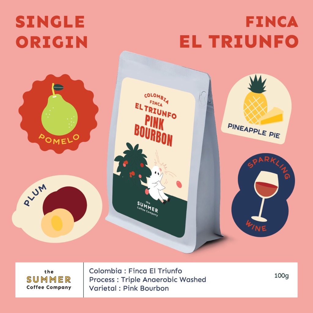 Special Lot Coffee เมล็ดกาแฟคั่ว - Colombia El-triunfo Pink Bourbon