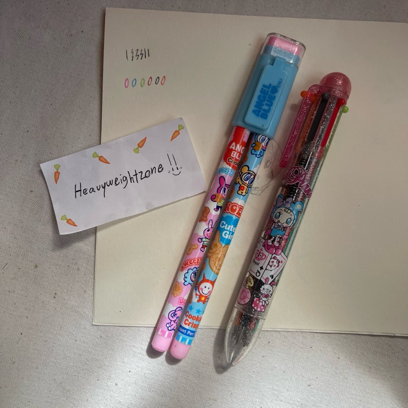 เครื่องเขียนดินสอปากกา angle blue , mezzo piano🩷มือสอง สภาพดี✨งานตามหา✨