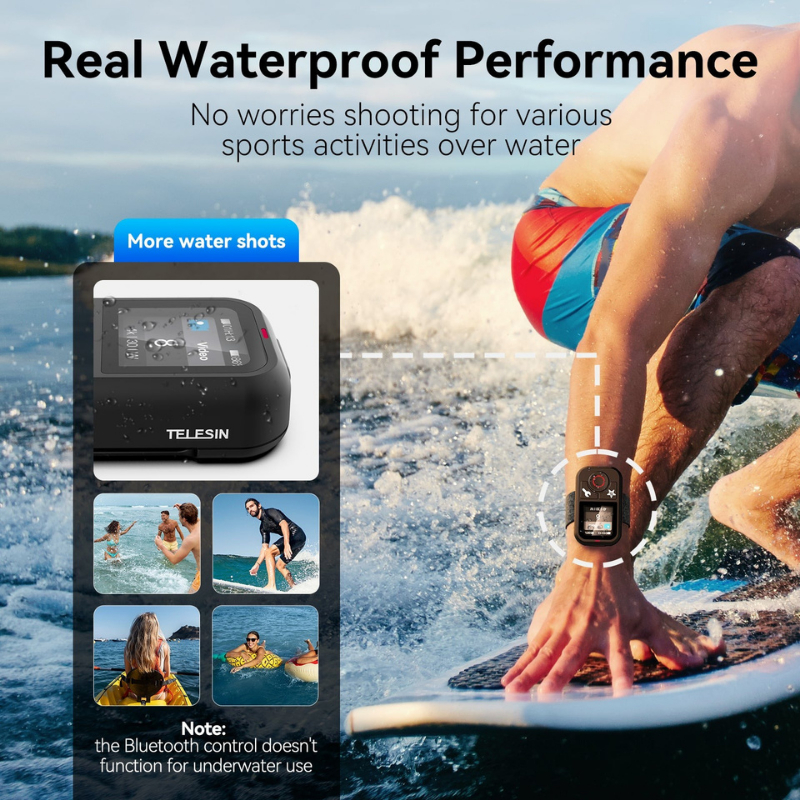 Telesin T13 Remote Controller รีโมทพร้อมสายรัดข้อมือ สำหรับ Gopro 13/12/11/10/9/8/Max