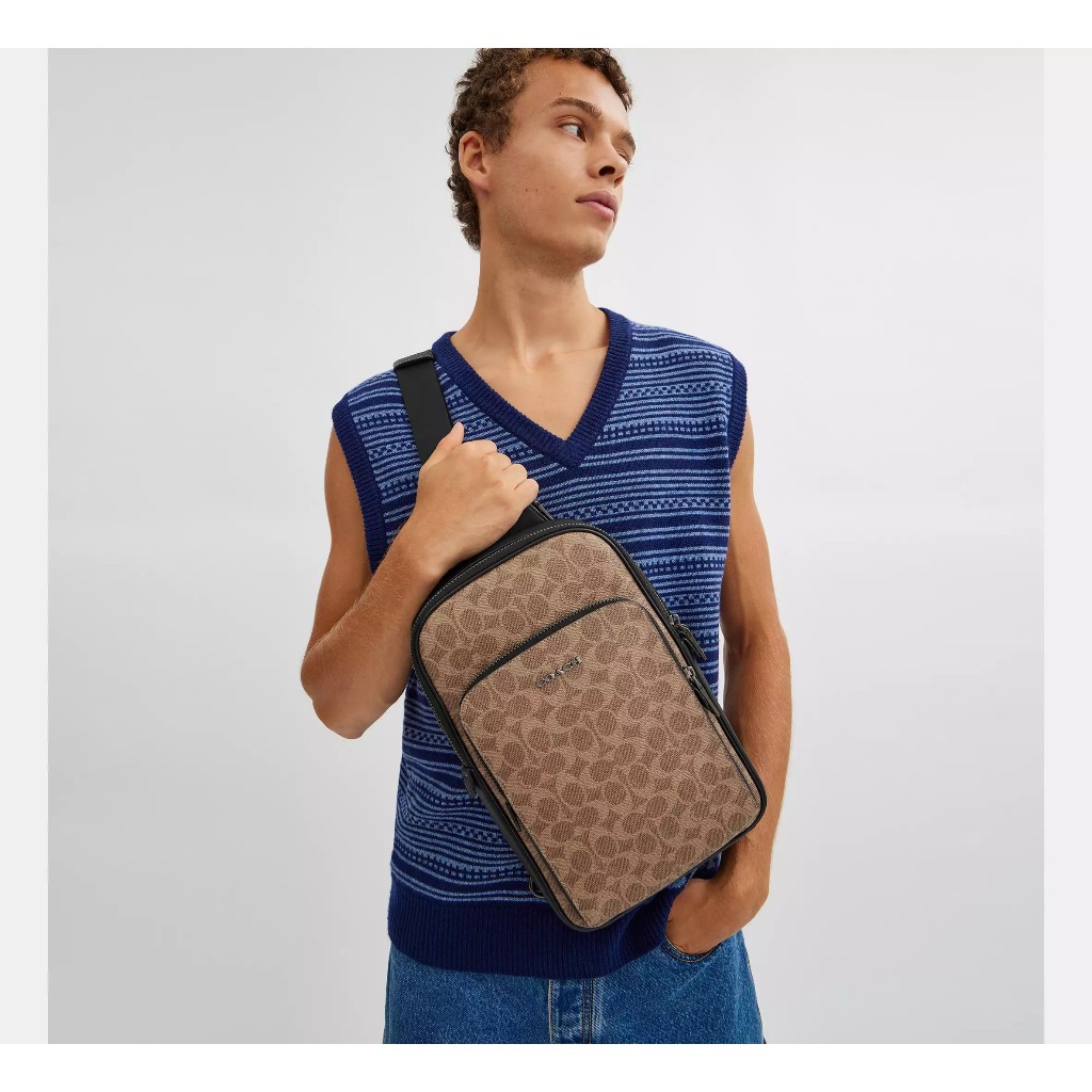 Coach Ethan Pack In Signature Canvas CV918 (คาดอก)