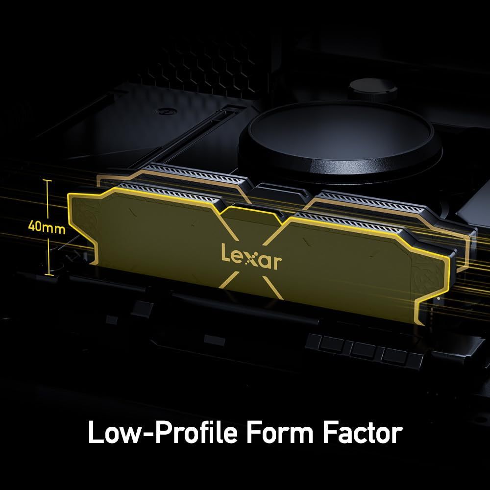 Lexar THOR OC Black DDR5 6000 U-DIMM 16GBX2 Dual pack (LD5U16G60C38LG-RGD) 6000MT/s: CL38 แรมพีซี