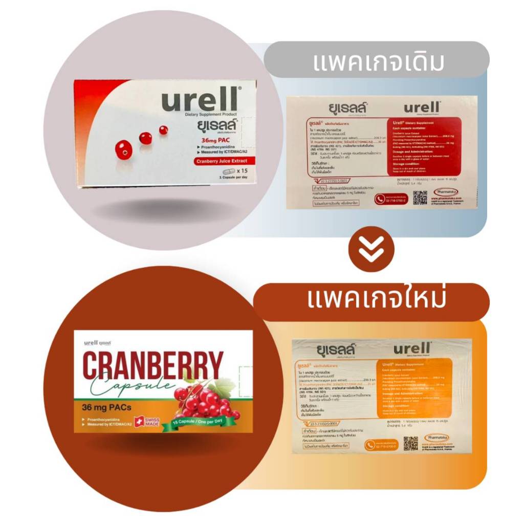 Urell Cranberry (ยูเรลล์) สารสกัดแครนเบอร์รี่