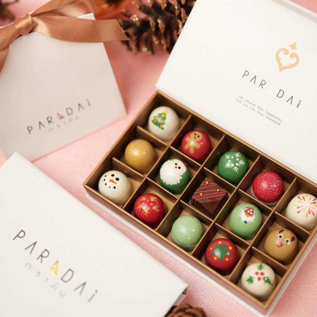 [New Year Edition] PARADAi - Bonbon Large Boxset / ภราดัย ช็อคโกแลตสอดไส้ ลายพิเศษเทศกาล Christmas & New Year