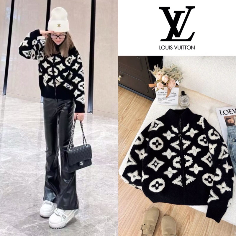 เสื้อแจ็คเก็ตไหม LOUIS VUITTON 3D KNIT JACKET