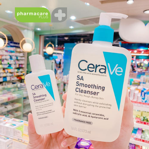 Lotใหม่ CeraVe SA Smoothing Cleanser เซราวี เอสเอ สมูทธิง คลีนเซอร์ ของแท้ ฉลากไทย