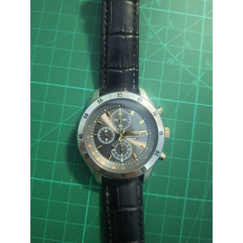 นาฬิกาข้อมือ SEIKO Chono 100 M รุ่น 7T92-0LV0 ระบบถ่าน