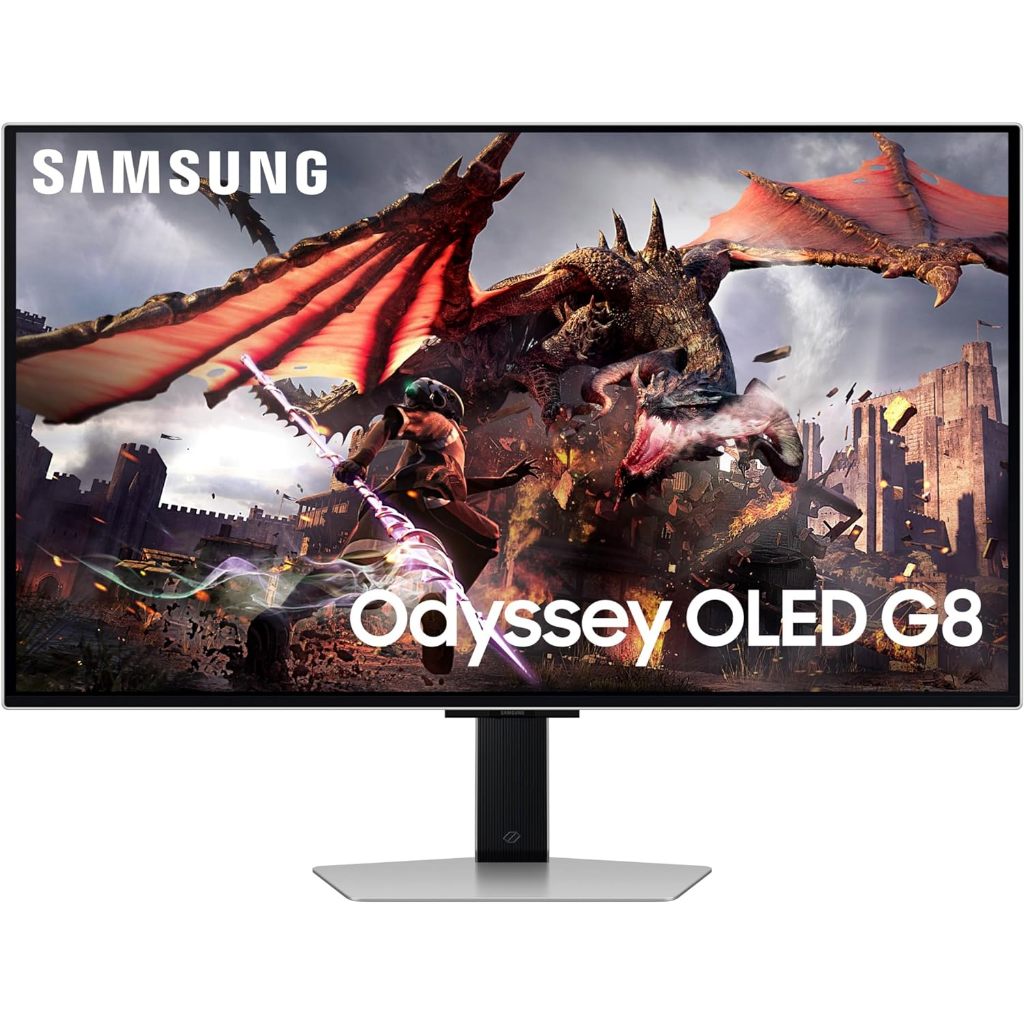 MONITOR (จอมอนิเตอร์) SAMSUNG ODYSSEY G8 LS32DG802SEXXT - 32 INCH OLED 4K 240Hz มือสอง ประกันศูนย์ไท