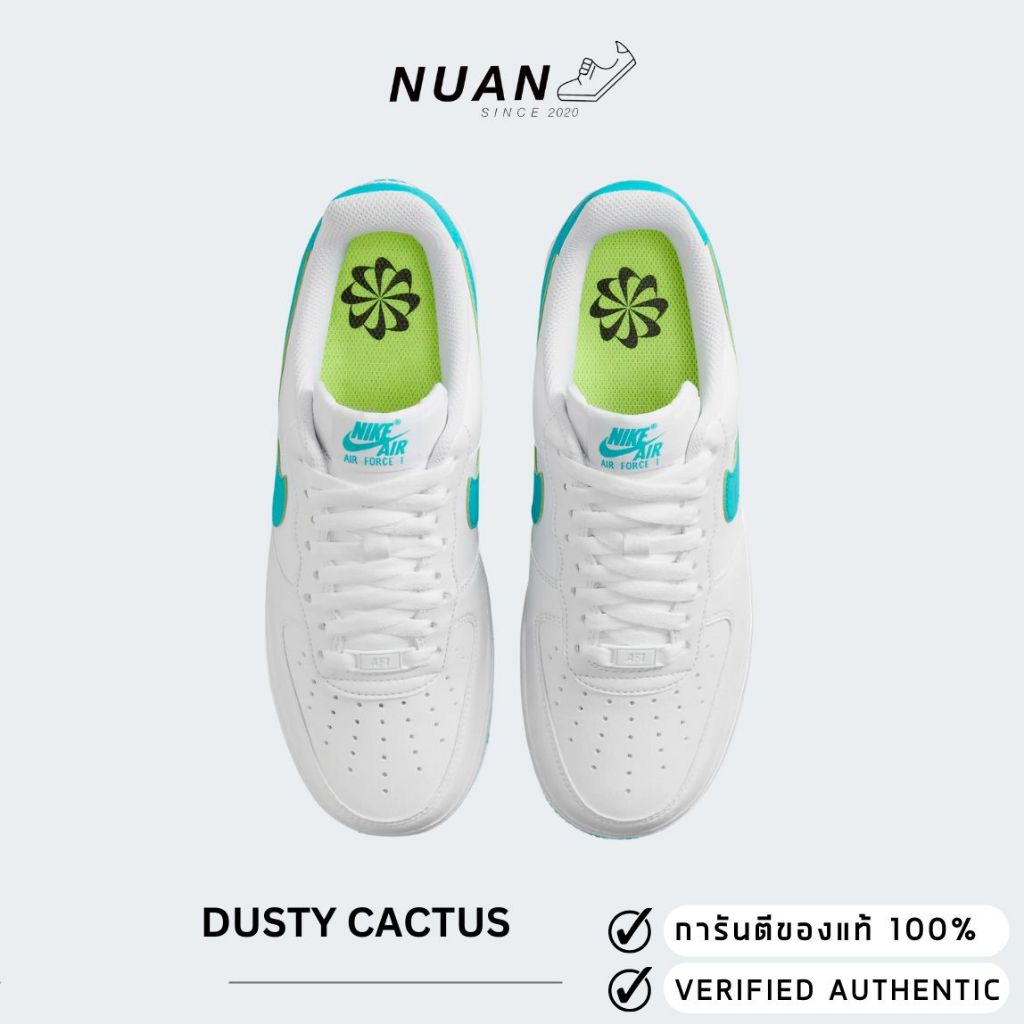 Wmns Nike Air Force 1’07 Next Nature "Dusty Cactus" DV3808-107 การันตี ของเเท้ 100% รองเท้าผ้าใบ รองเท้าลำลองผู้หญิง