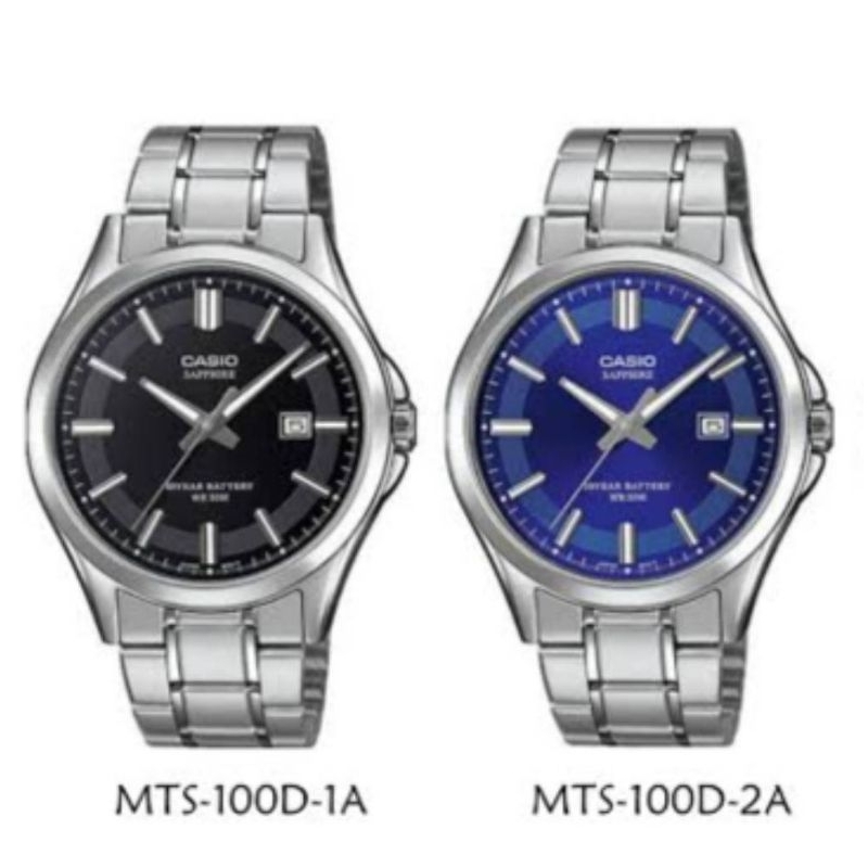 นาฬิกาผู้ชาย Casio รุ่น MTS-100D-1A ,MTS-100D-2A